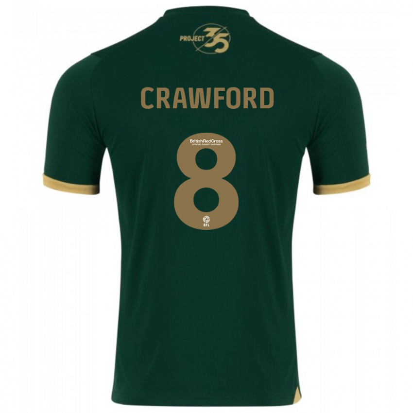 Kinderen Imy Crawford #8 Groente Thuisshirt Thuistenue 2023/24 T-Shirt België