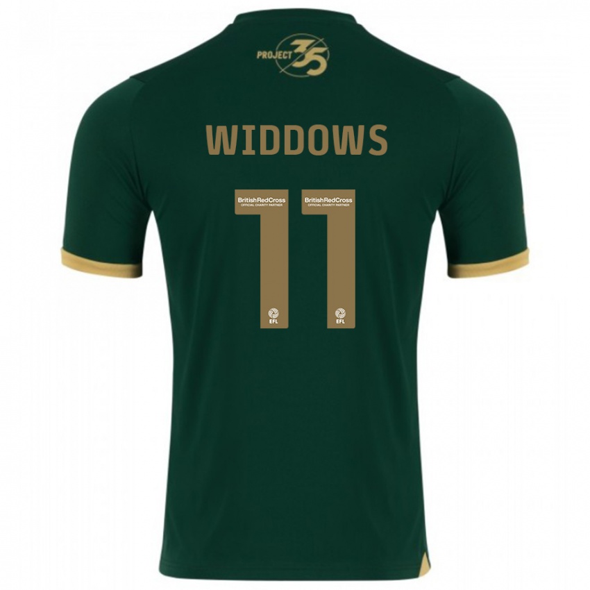 Kinderen Jade Widdows #11 Groente Thuisshirt Thuistenue 2023/24 T-Shirt België