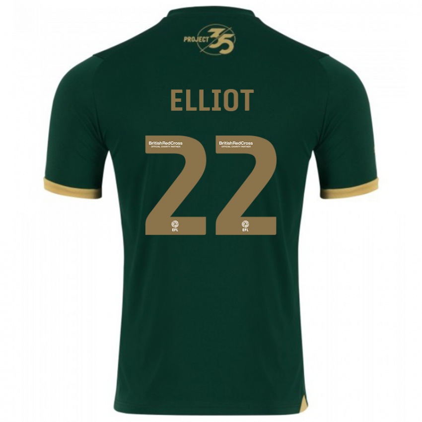 Kinderen Emily Elliot #22 Groente Thuisshirt Thuistenue 2023/24 T-Shirt België