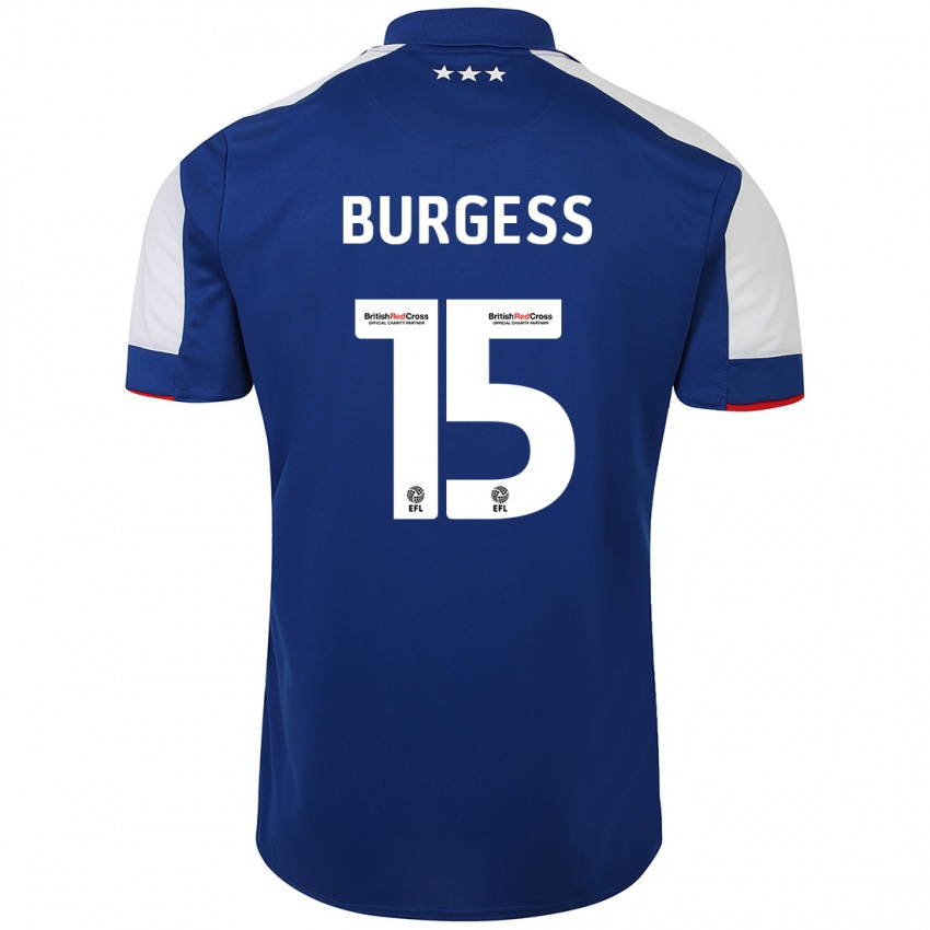 Kinderen Cameron Burgess #15 Blauw Thuisshirt Thuistenue 2023/24 T-Shirt België