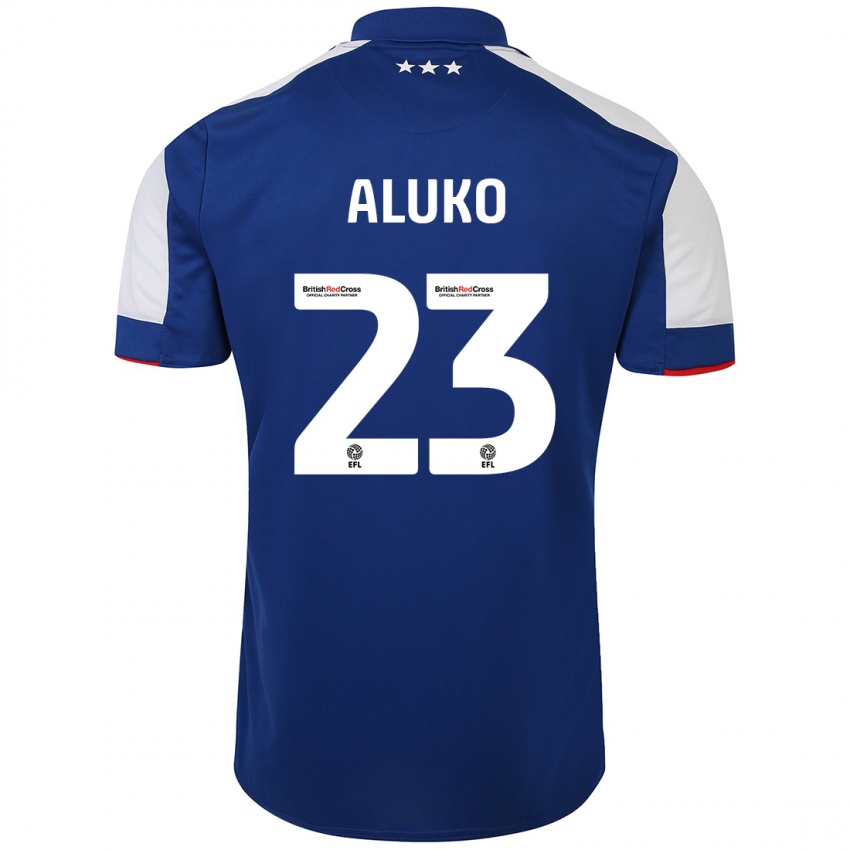 Kinderen Sone Aluko #23 Blauw Thuisshirt Thuistenue 2023/24 T-Shirt België