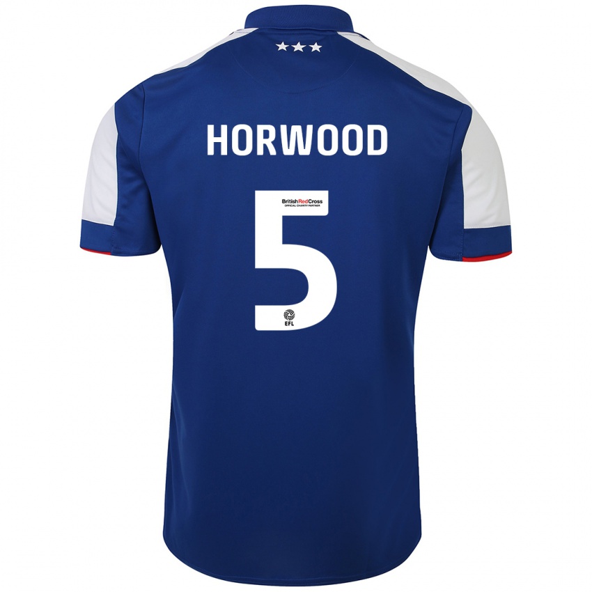 Kinderen Bonnie Horwood #5 Blauw Thuisshirt Thuistenue 2023/24 T-Shirt België