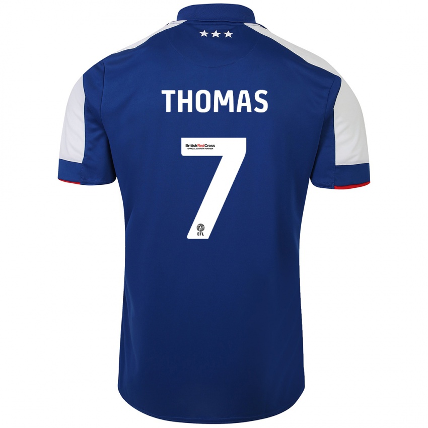 Kinderen Natasha Thomas #7 Blauw Thuisshirt Thuistenue 2023/24 T-Shirt België