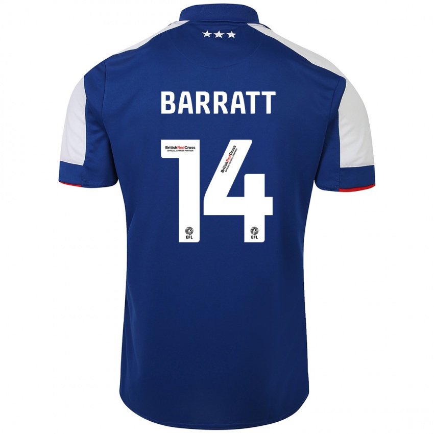 Kinderen Zoe Barratt #14 Blauw Thuisshirt Thuistenue 2023/24 T-Shirt België