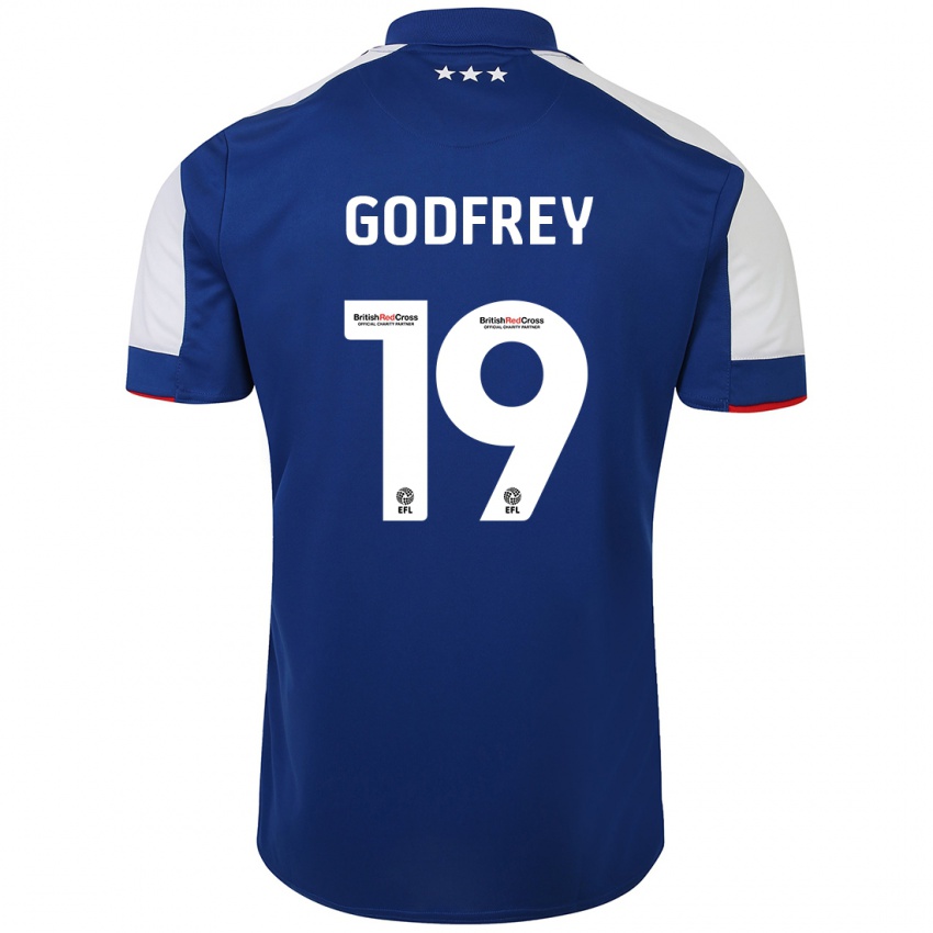 Kinderen Freya Godfrey #19 Blauw Thuisshirt Thuistenue 2023/24 T-Shirt België