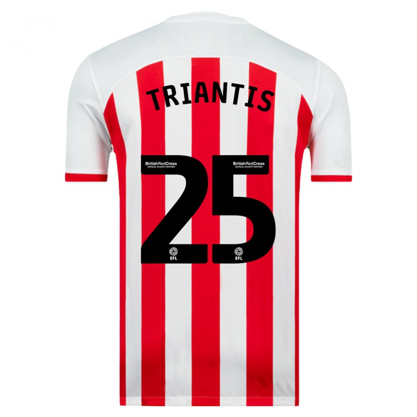 Kinderen Nectarios Triantis #25 Wit Thuisshirt Thuistenue 2023/24 T-Shirt België