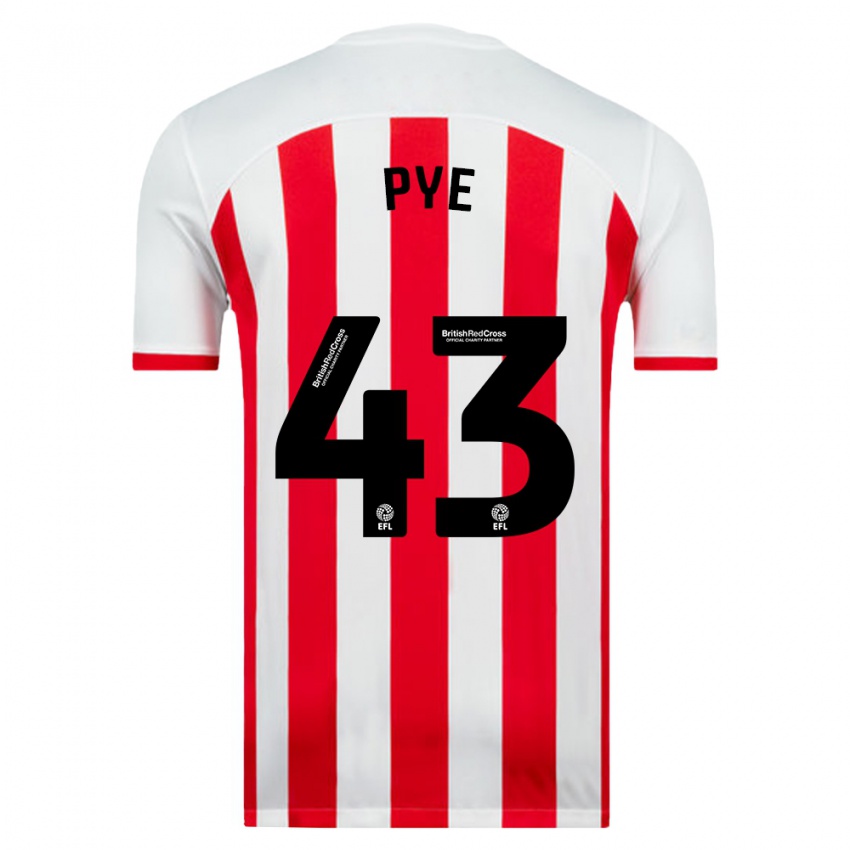 Kinderen Connor Pye #43 Wit Thuisshirt Thuistenue 2023/24 T-Shirt België