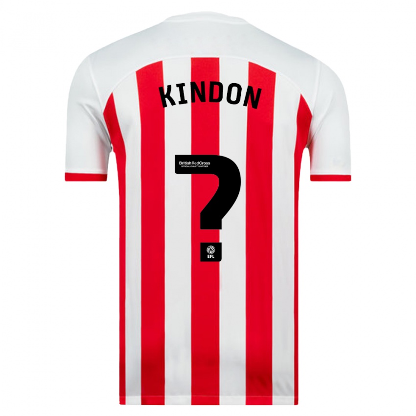 Kinderen Ben Kindon #0 Wit Thuisshirt Thuistenue 2023/24 T-Shirt België