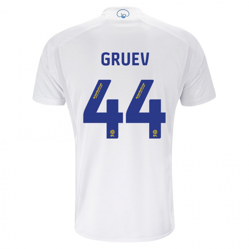 Enfant Maillot Ilia Gruev #44 Blanc Tenues Domicile 2023/24 T-Shirt Belgique