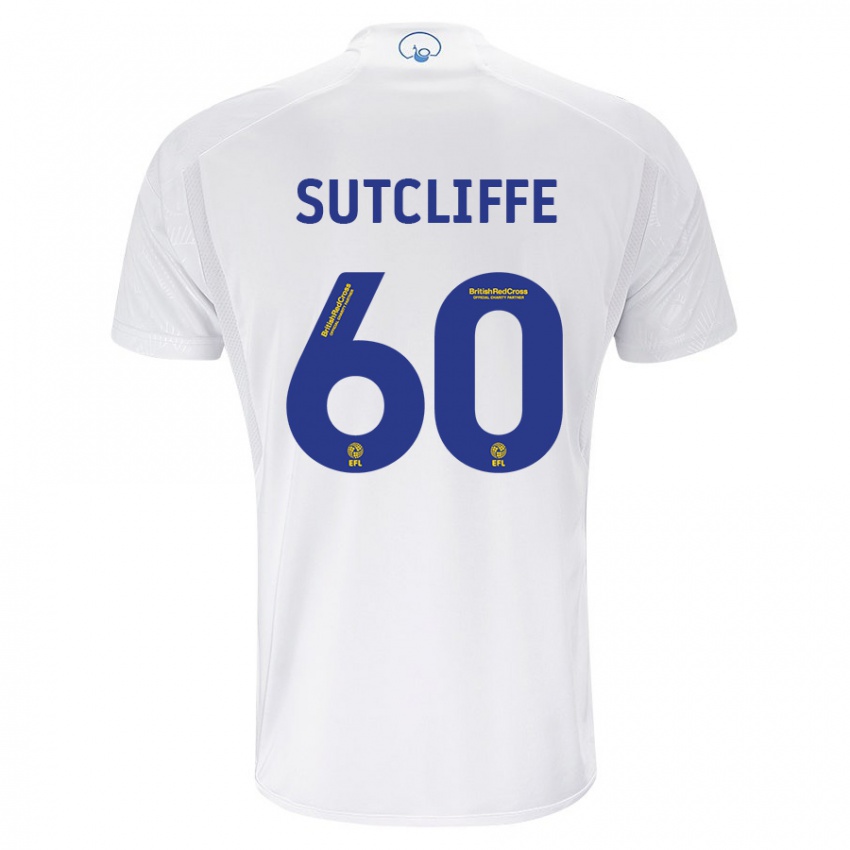 Kinder Harvey Sutcliffe #60 Weiß Heimtrikot Trikot 2023/24 T-Shirt Belgien