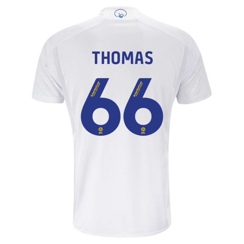 Kinder Luca Thomas #66 Weiß Heimtrikot Trikot 2023/24 T-Shirt Belgien