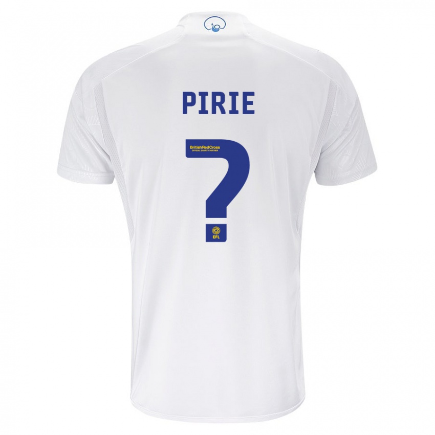 Enfant Maillot Lewis Pirie #0 Blanc Tenues Domicile 2023/24 T-Shirt Belgique