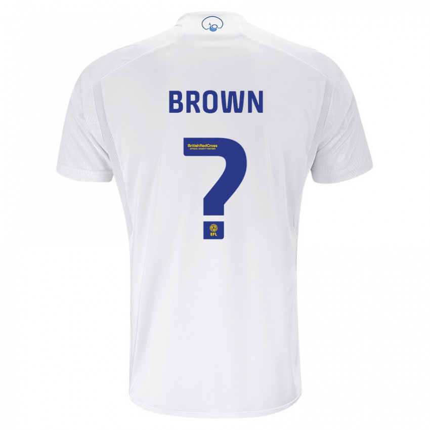 Kinder Lleyton Brown #0 Weiß Heimtrikot Trikot 2023/24 T-Shirt Belgien