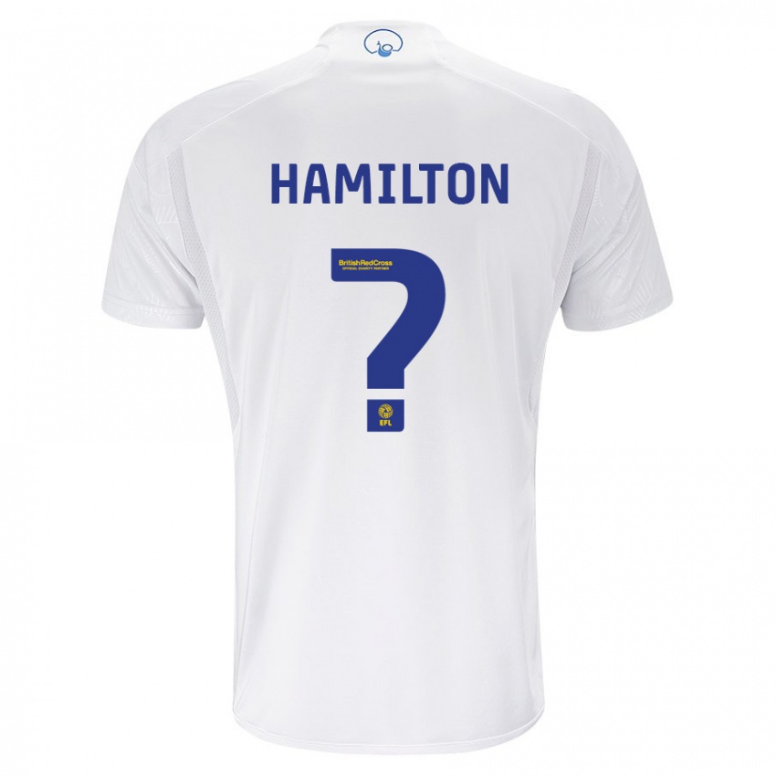 Kinder Joshua Hamilton #0 Weiß Heimtrikot Trikot 2023/24 T-Shirt Belgien