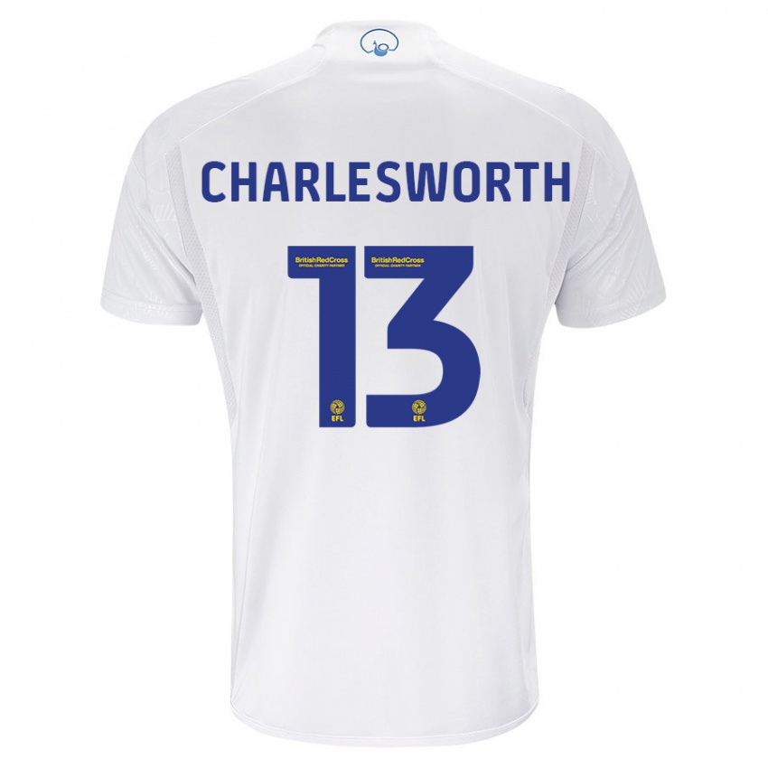 Enfant Maillot Millie Robshaw-Charlesworth #13 Blanc Tenues Domicile 2023/24 T-Shirt Belgique