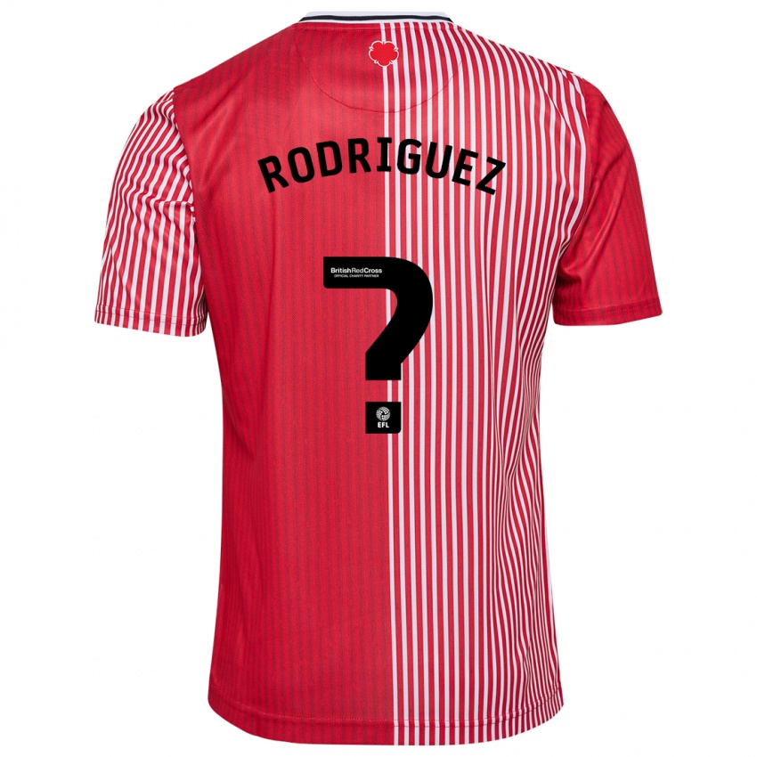 Kinderen Alejandro Gomes Rodriguez #0 Rood Thuisshirt Thuistenue 2023/24 T-Shirt België