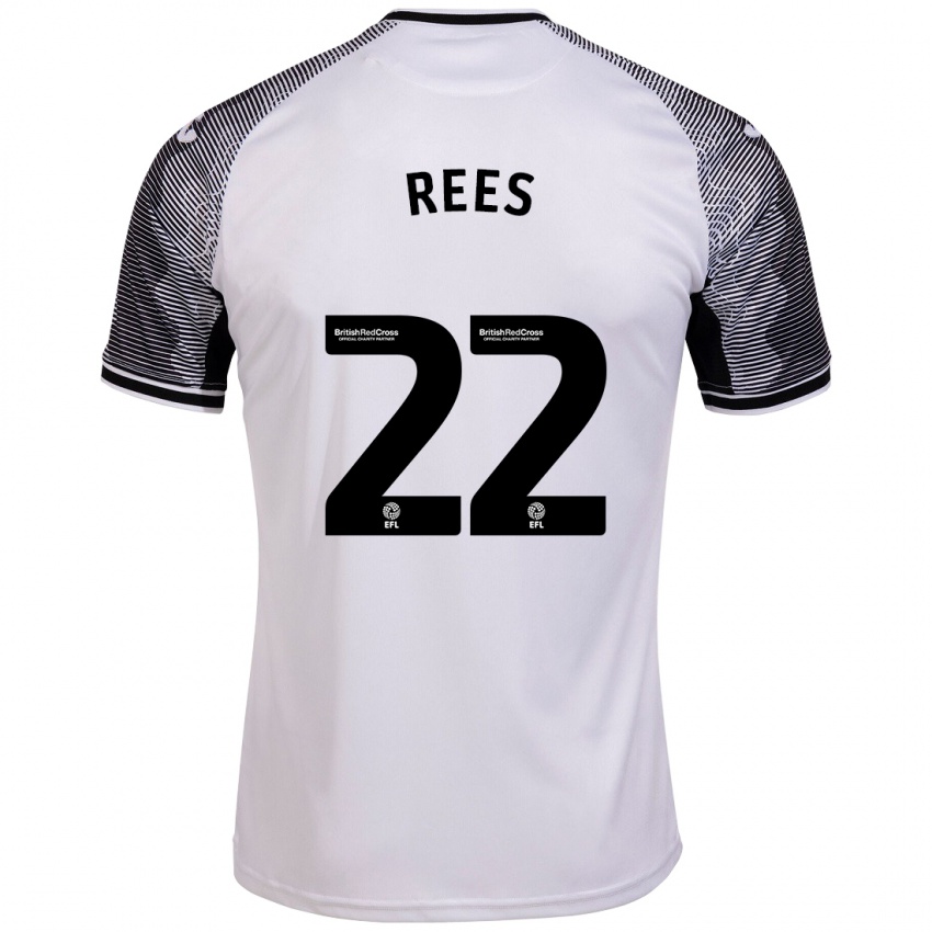 Kinderen Nia Rees #22 Wit Thuisshirt Thuistenue 2023/24 T-Shirt België