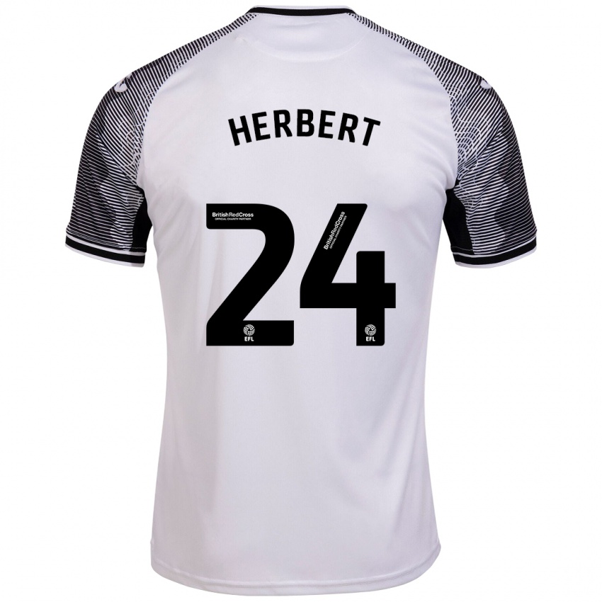 Kinderen Chelsea Herbert #24 Wit Thuisshirt Thuistenue 2023/24 T-Shirt België