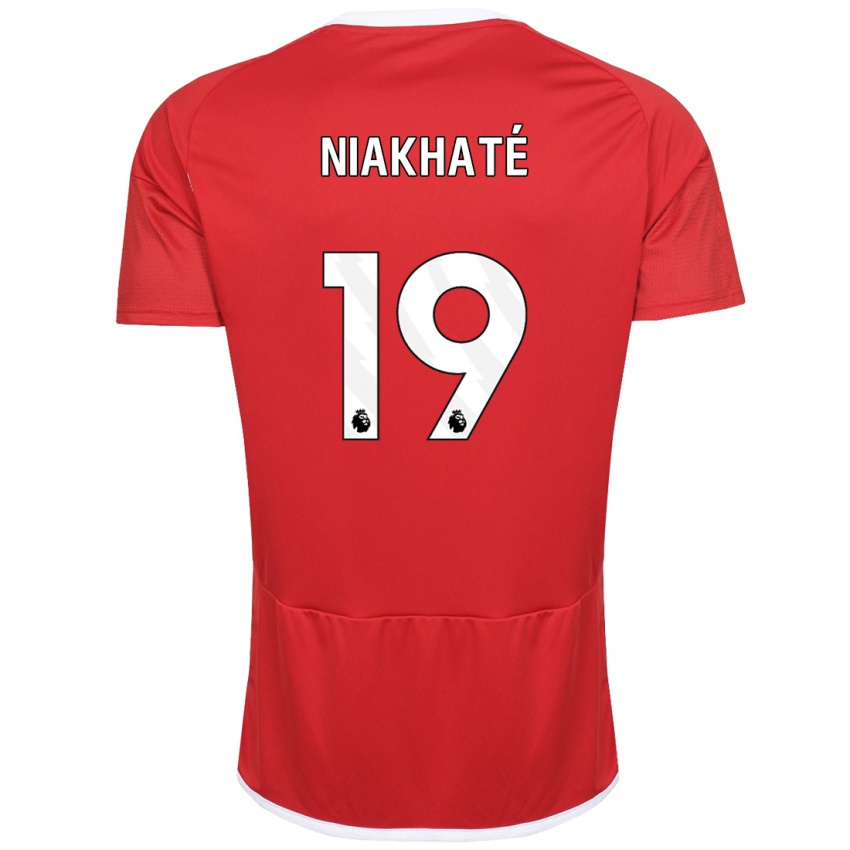 Kinderen Moussa Niakhaté #19 Rood Thuisshirt Thuistenue 2023/24 T-Shirt België