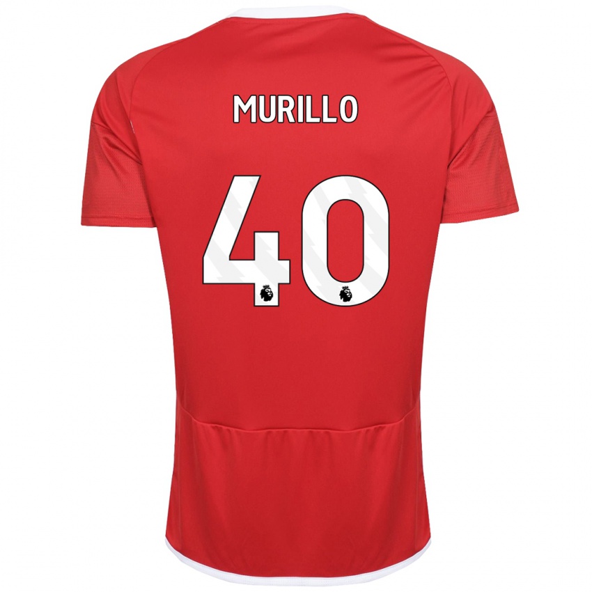 Enfant Maillot Murillo #40 Rouge Tenues Domicile 2023/24 T-Shirt Belgique