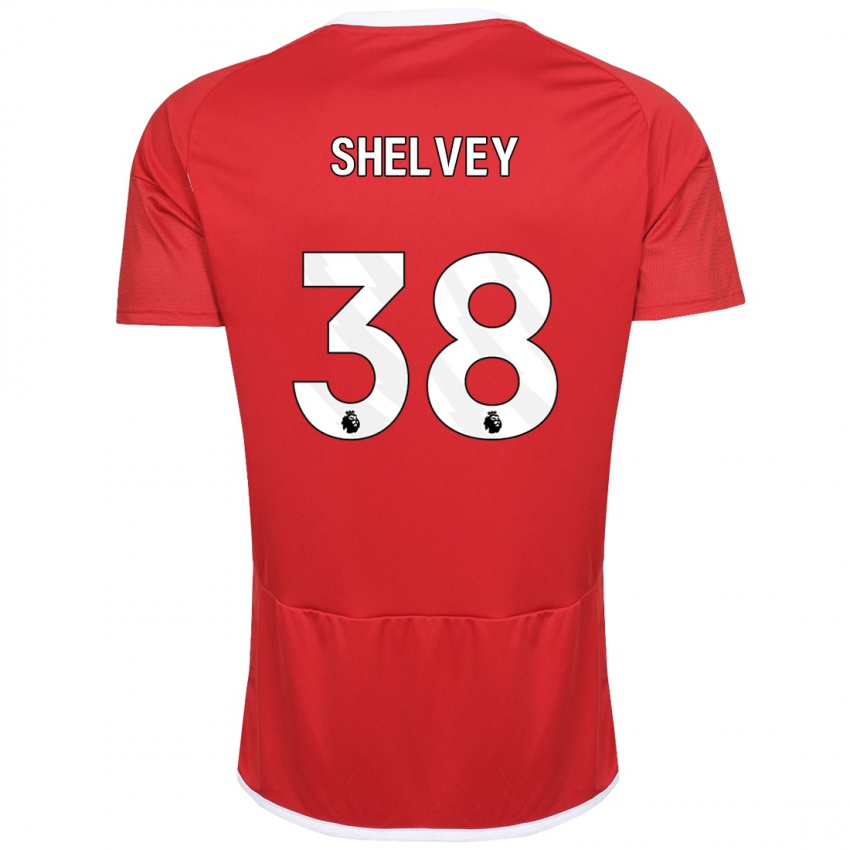 Enfant Maillot George Shelvey #38 Rouge Tenues Domicile 2023/24 T-Shirt Belgique