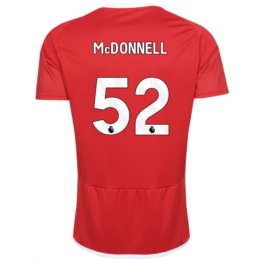 Kinderen Jamie Mcdonnell #52 Rood Thuisshirt Thuistenue 2023/24 T-Shirt België