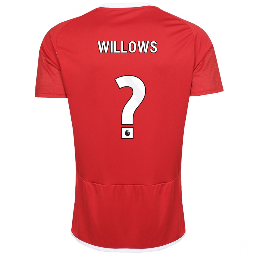 Enfant Maillot Jordan Willows #0 Rouge Tenues Domicile 2023/24 T-Shirt Belgique