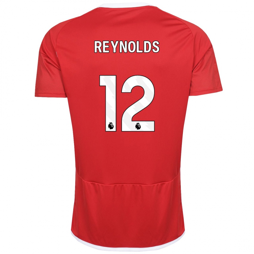 Kinderen Niamh Reynolds #12 Rood Thuisshirt Thuistenue 2023/24 T-Shirt België