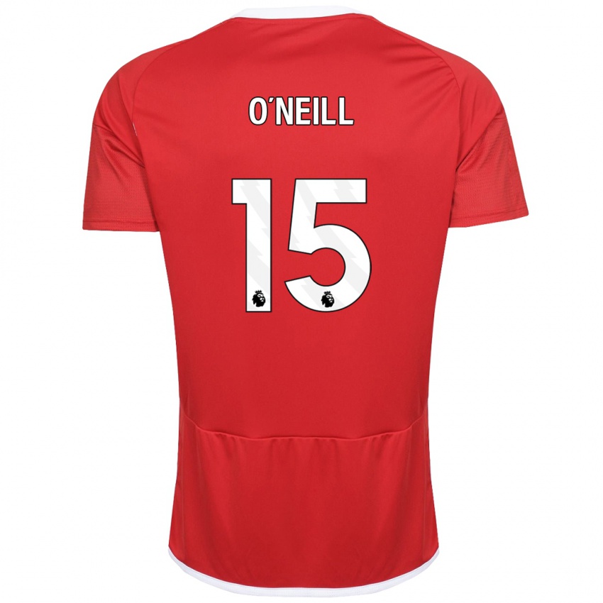 Kinderen Laura-Jayne O'neill #15 Rood Thuisshirt Thuistenue 2023/24 T-Shirt België