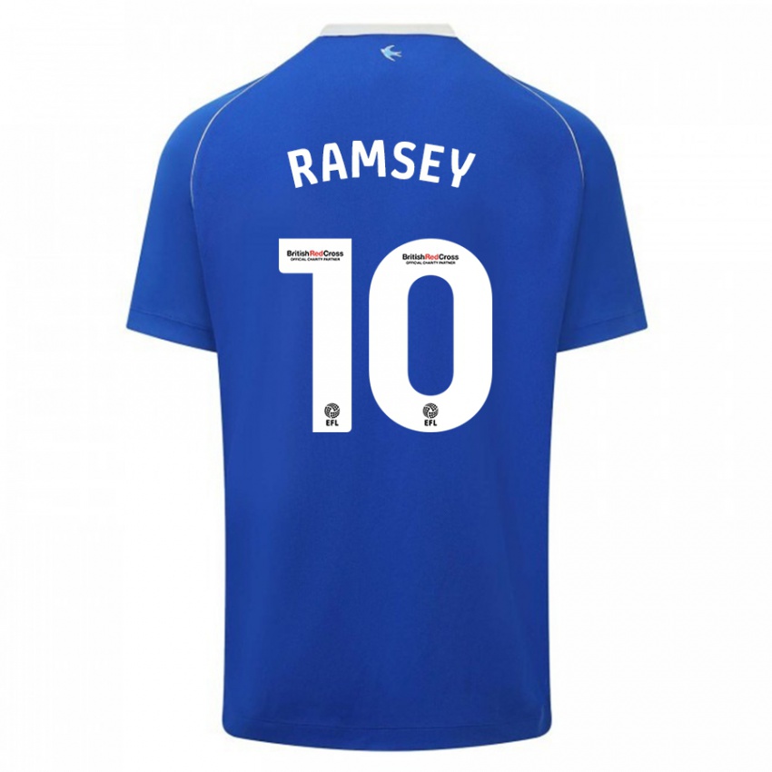 Kinderen Aaron Ramsey #10 Blauw Thuisshirt Thuistenue 2023/24 T-Shirt België