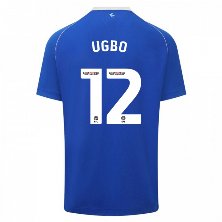 Kinderen Iké Ugbo #12 Blauw Thuisshirt Thuistenue 2023/24 T-Shirt België