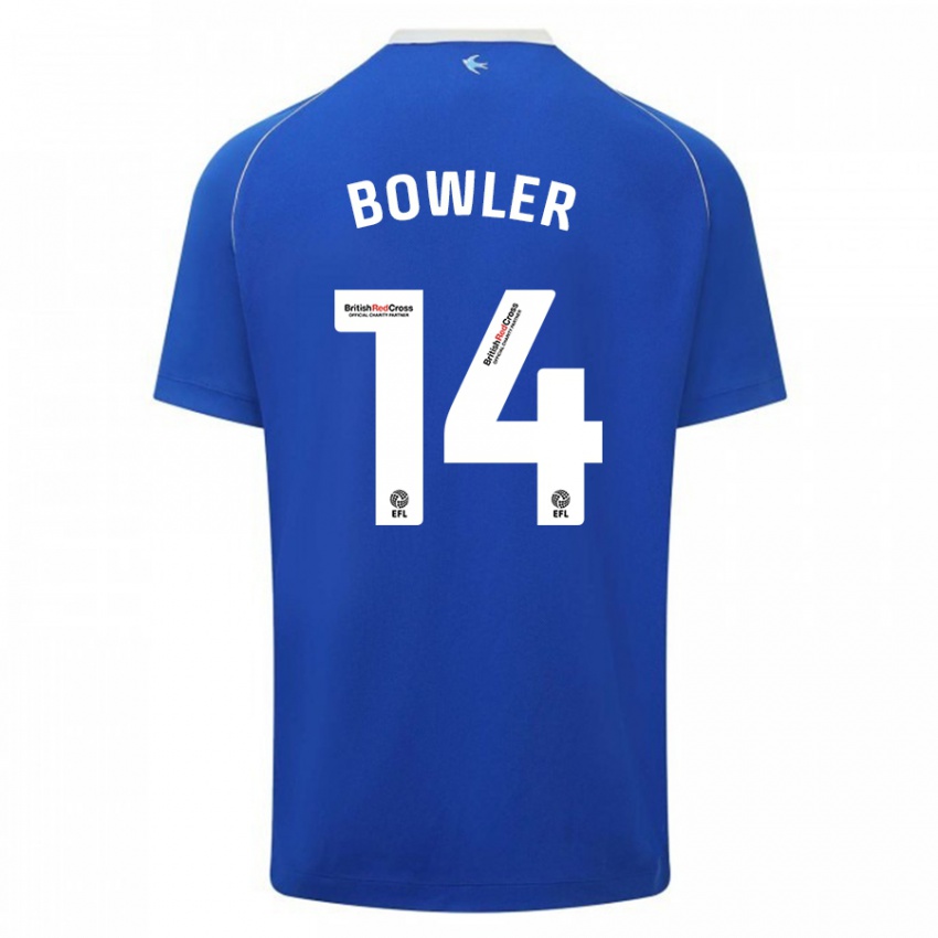 Kinderen Josh Bowler #14 Blauw Thuisshirt Thuistenue 2023/24 T-Shirt België