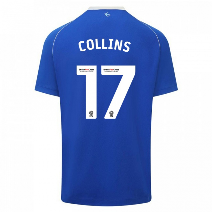 Kinderen Jamilu Collins #17 Blauw Thuisshirt Thuistenue 2023/24 T-Shirt België