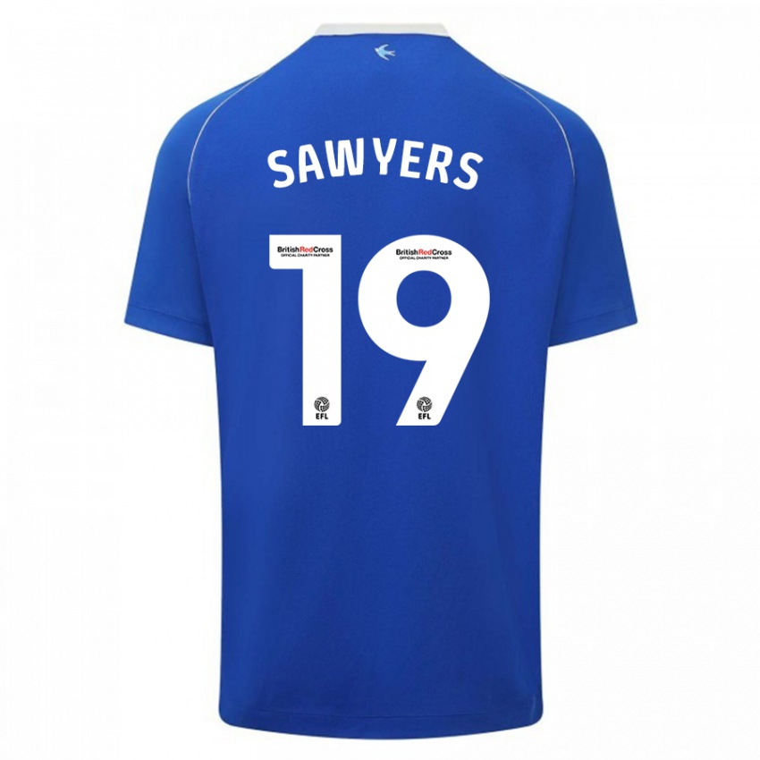 Kinderen Romaine Sawyers #19 Blauw Thuisshirt Thuistenue 2023/24 T-Shirt België