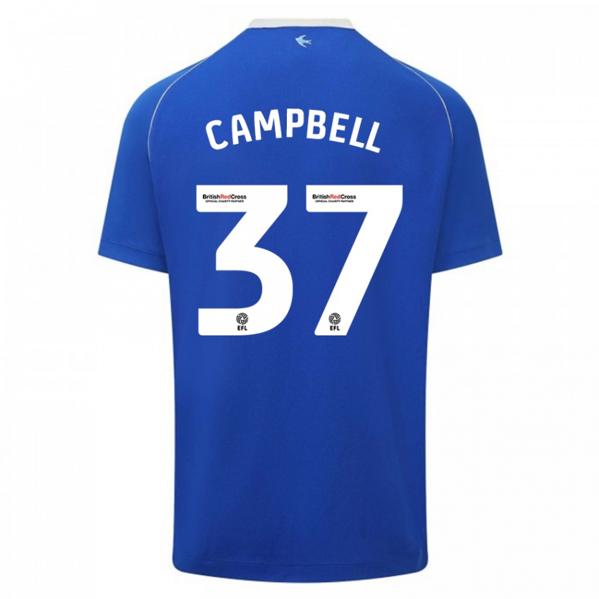 Kinderen Vontae Daley-Campbell #37 Blauw Thuisshirt Thuistenue 2023/24 T-Shirt België