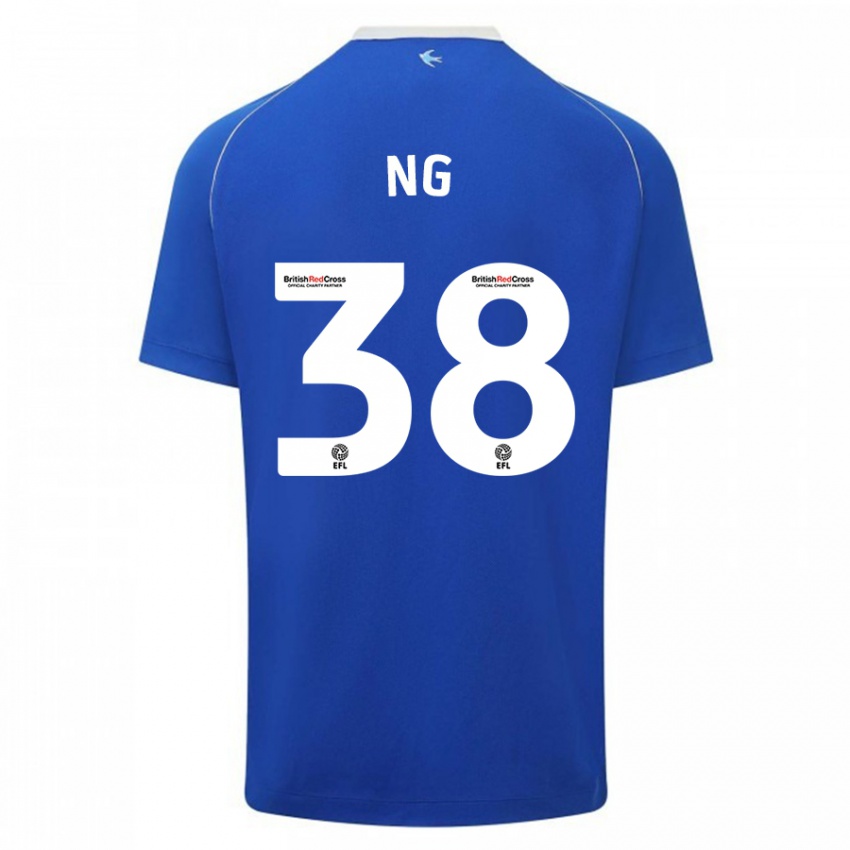 Kinderen Perry Ng #38 Blauw Thuisshirt Thuistenue 2023/24 T-Shirt België