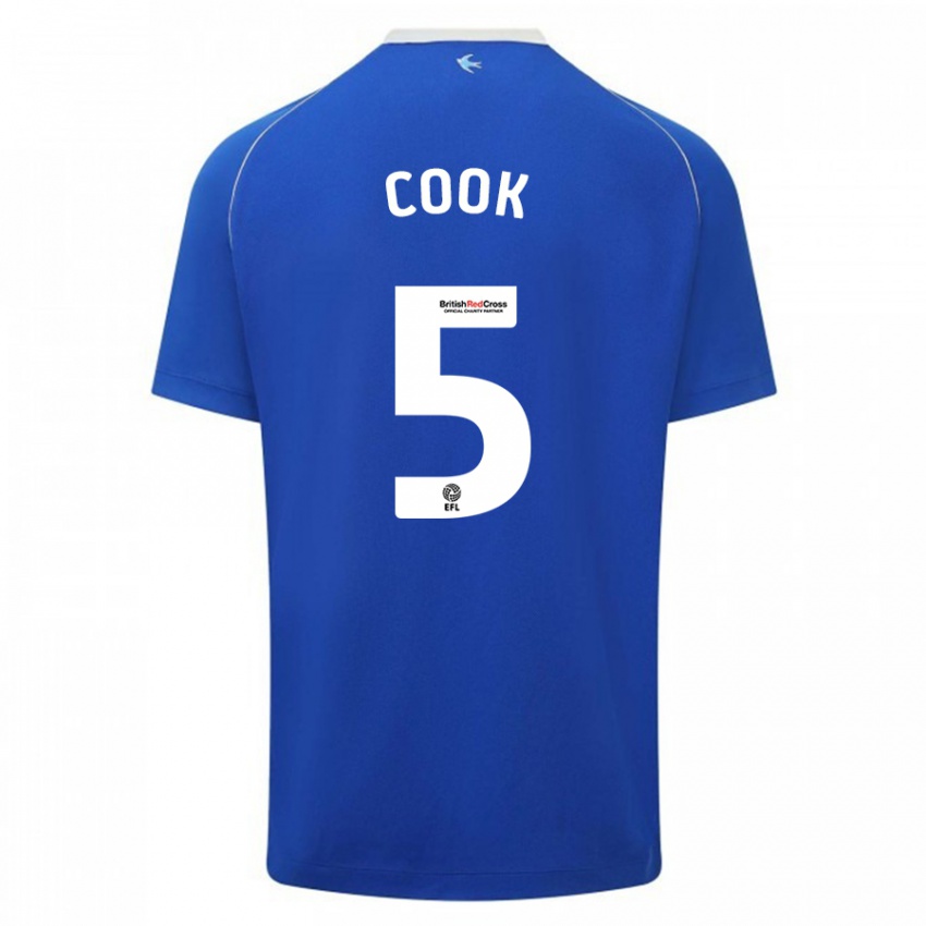 Kinderen Freddie Cook #5 Blauw Thuisshirt Thuistenue 2023/24 T-Shirt België