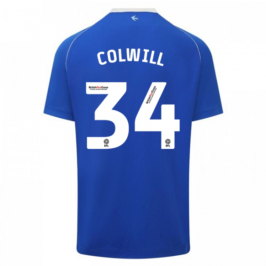 Kinderen Joel Colwill #34 Blauw Thuisshirt Thuistenue 2023/24 T-Shirt België