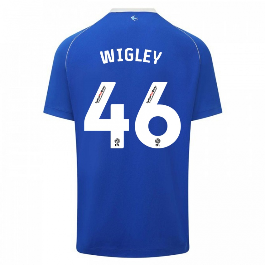 Kinderen Morgan Wigley #46 Blauw Thuisshirt Thuistenue 2023/24 T-Shirt België