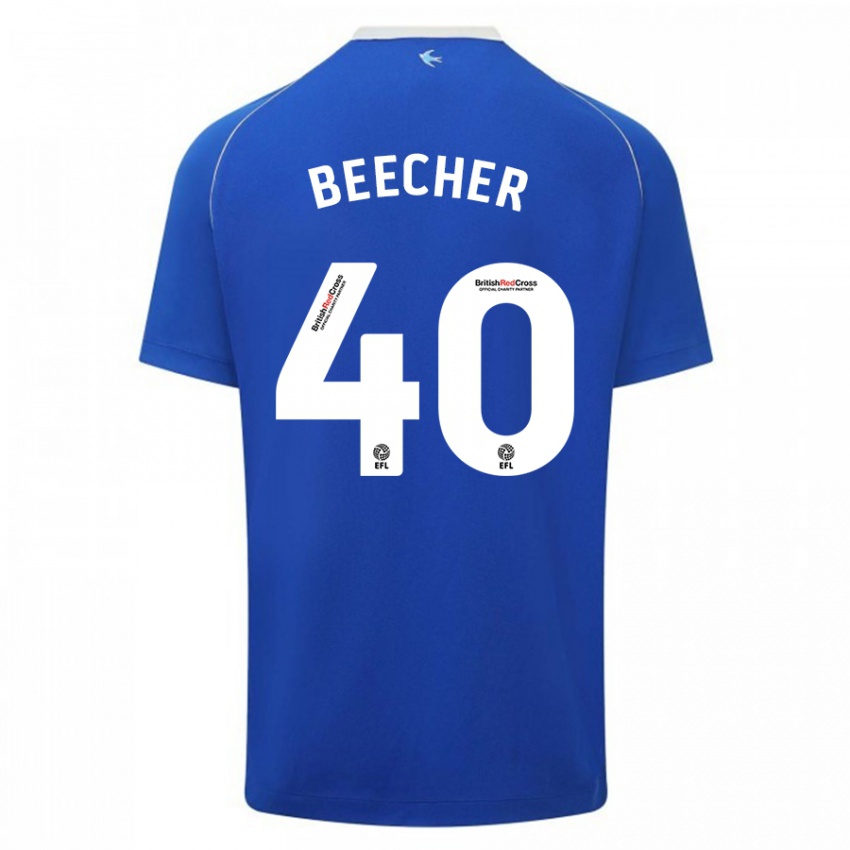 Kinderen Josh Beecher #40 Blauw Thuisshirt Thuistenue 2023/24 T-Shirt België