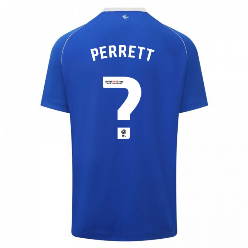 Kinderen Troy Perrett #0 Blauw Thuisshirt Thuistenue 2023/24 T-Shirt België