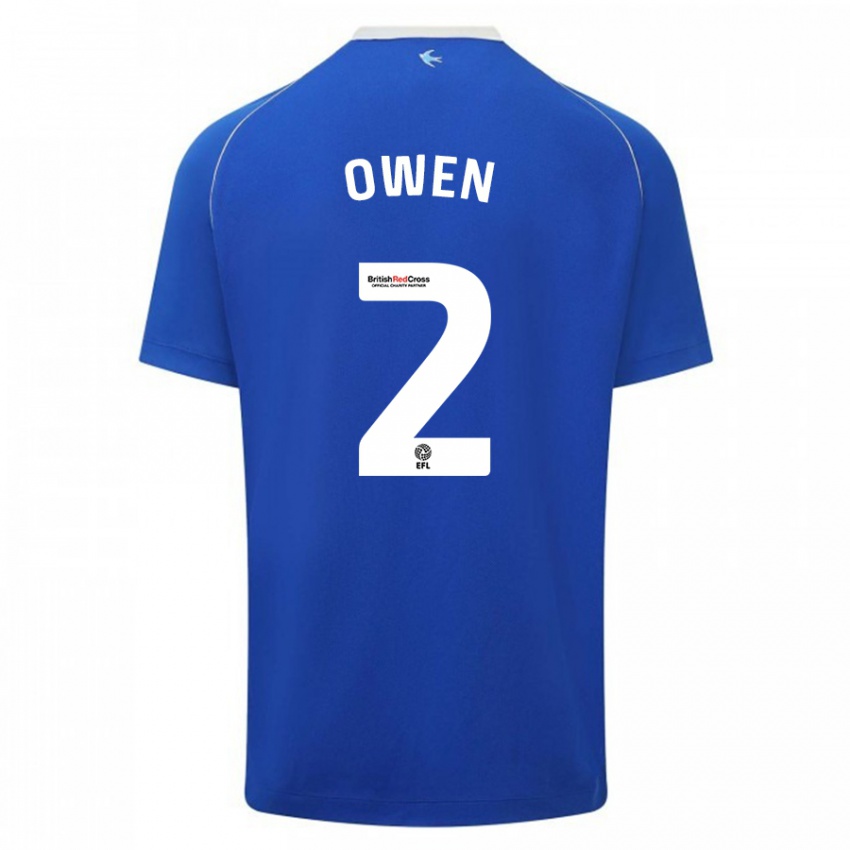 Kinderen Lisa Owen #2 Blauw Thuisshirt Thuistenue 2023/24 T-Shirt België