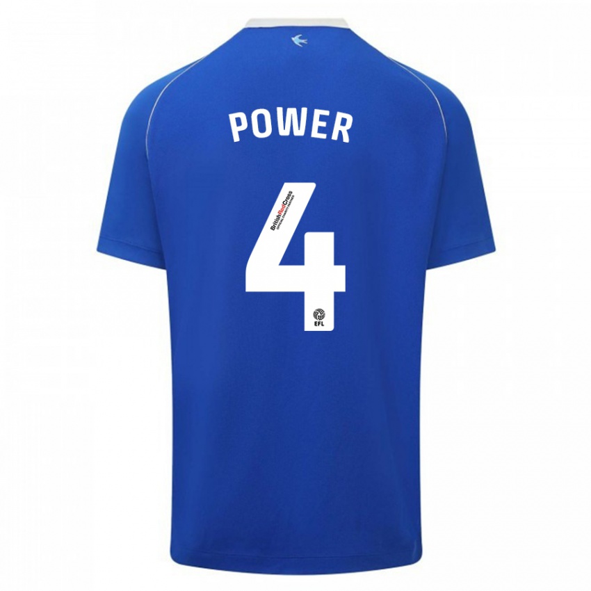 Kinderen Hannah Power #4 Blauw Thuisshirt Thuistenue 2023/24 T-Shirt België