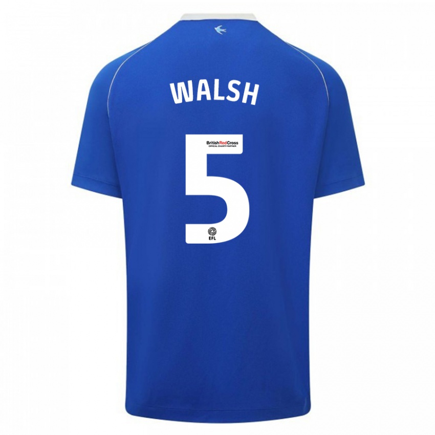 Kinderen Siobhan Walsh #5 Blauw Thuisshirt Thuistenue 2023/24 T-Shirt België