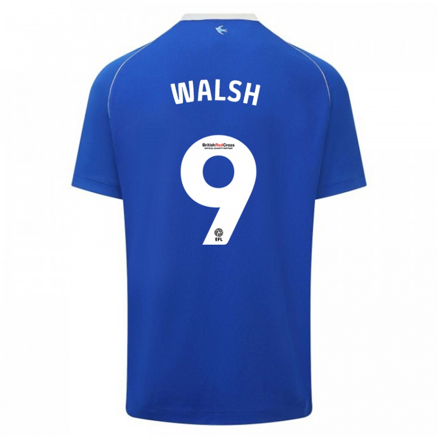 Kinderen Catherine Walsh #9 Blauw Thuisshirt Thuistenue 2023/24 T-Shirt België