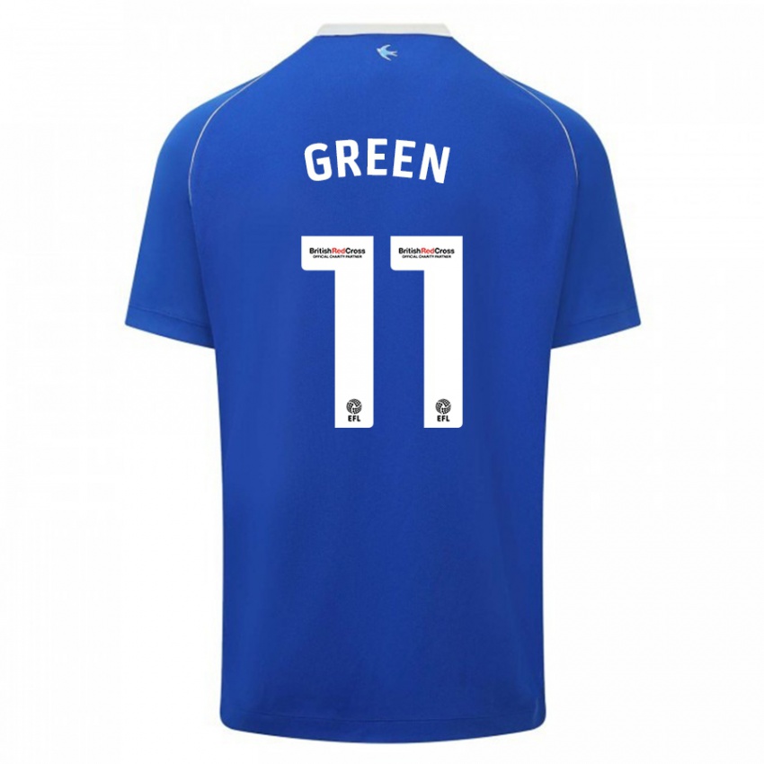 Kinderen Danielle Green #11 Blauw Thuisshirt Thuistenue 2023/24 T-Shirt België