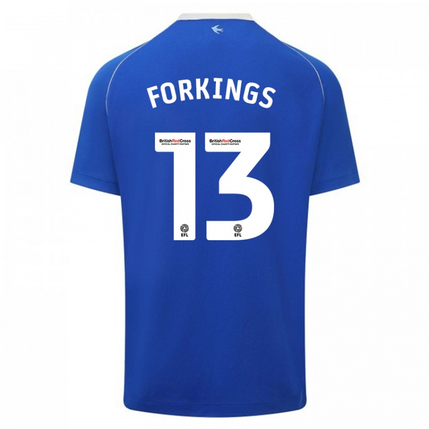 Kinderen Amelia Forkings #13 Blauw Thuisshirt Thuistenue 2023/24 T-Shirt België