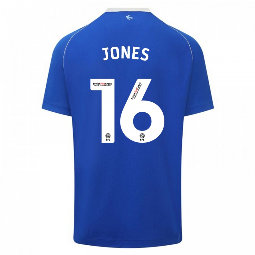 Kinderen Ellie Jones #16 Blauw Thuisshirt Thuistenue 2023/24 T-Shirt België