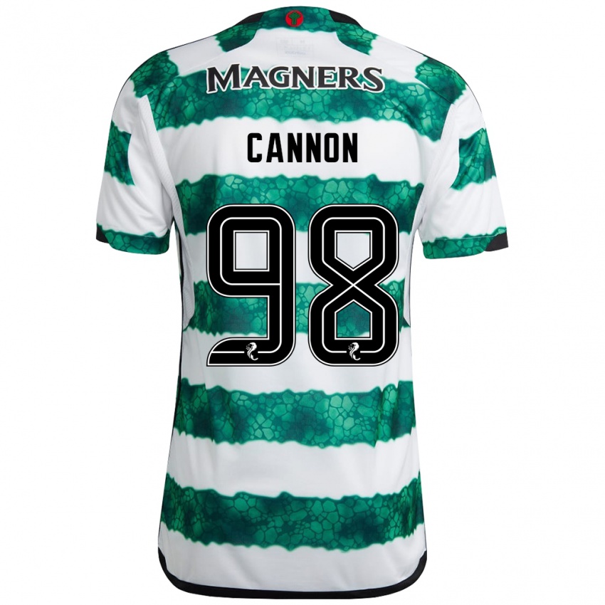 Kinderen Aidan Cannon #98 Groente Thuisshirt Thuistenue 2023/24 T-Shirt België