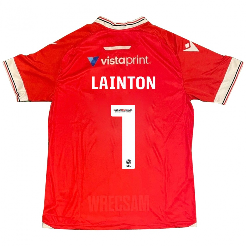 Kinderen Rob Lainton #1 Rood Thuisshirt Thuistenue 2023/24 T-Shirt België